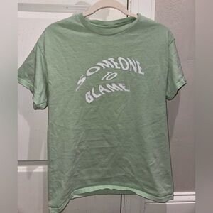 Mint Green Anti Social Social Club “Someone to Blame” Short Sleeve T Shirt